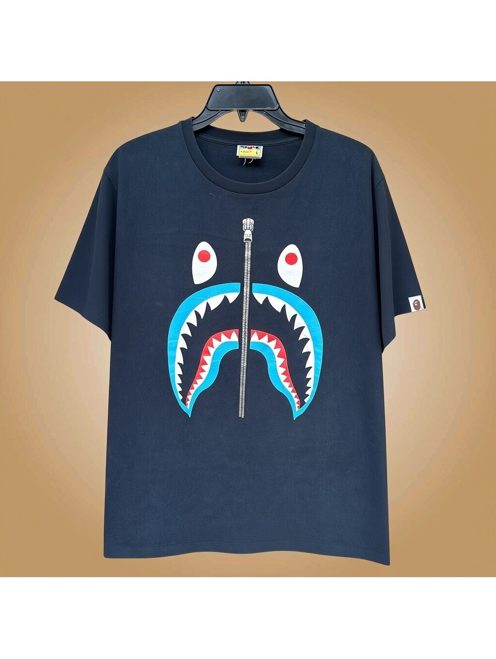 BAPE Shark Face Graphic Black T Shirt | L